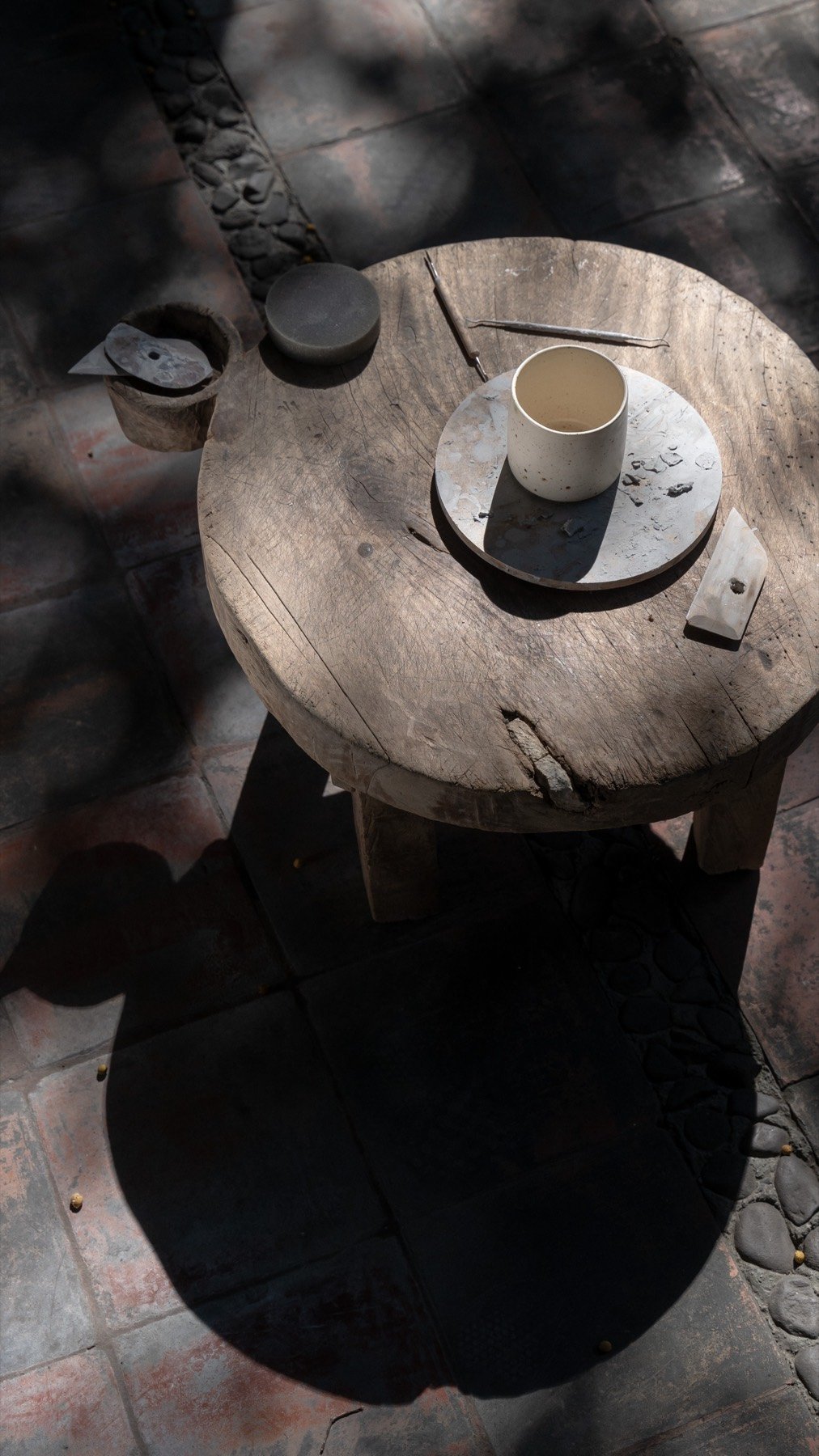 Cup on a wooden table