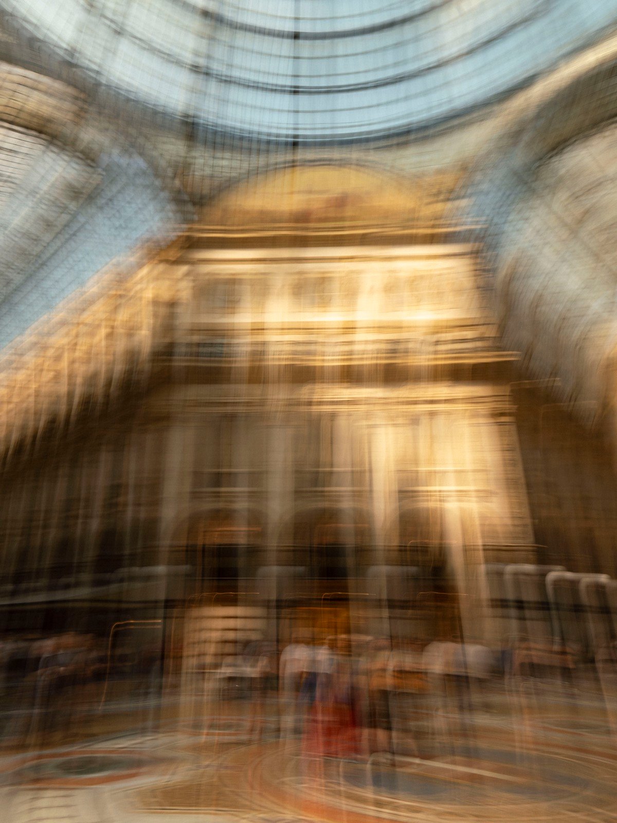 Blurry architectural photo
